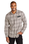 Ladies & Men's Long Sleeve Ombre Plaid Shirt