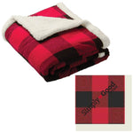 Flannel Sherpa Throw Blanket